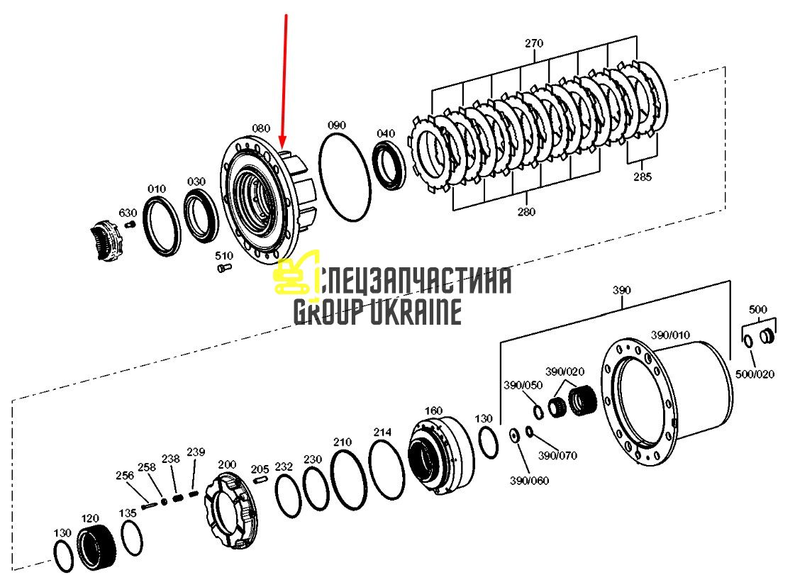 333-8028 Ступиця / Концентратор Caterpillar M315