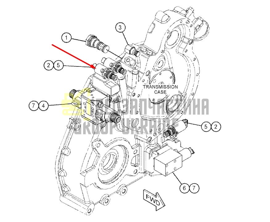 Caterpillar 3347531 Електромагнітний клапан у зборі 12V