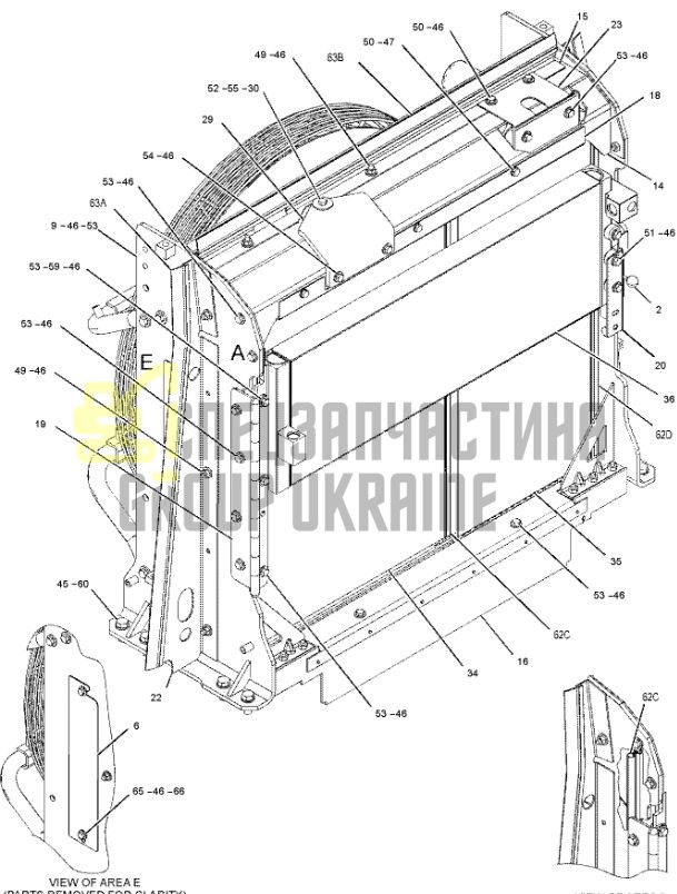 349-8238 Радіатор охолодження CAT 950/962H