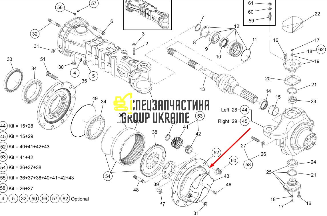 350-8580 Комплект тримачів Caterpillar TH414