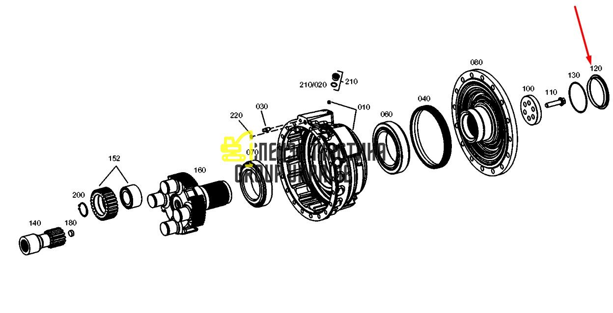364-4381 (8603567, 4474351043) Кришка Caterpillar, ZF