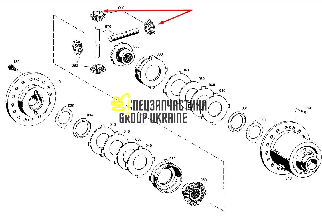 364-4410 (4061.316.169, 8131708, K9000259) Супутник Caterpillar, ZF
