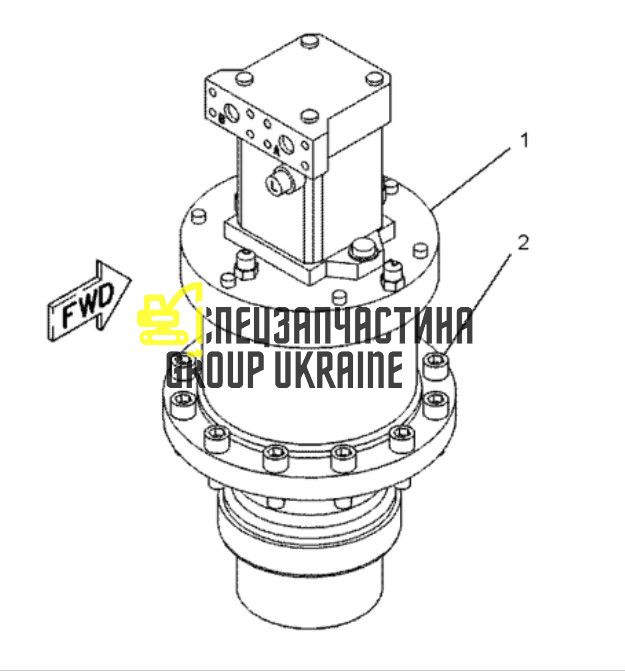 4145003024 Редуктор поворота башни ZF DR 140