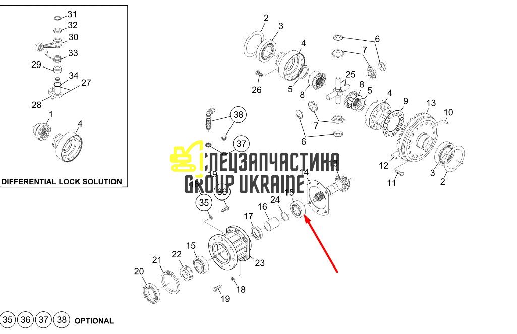 3853605 Підшипник Caterpillar 910, 914