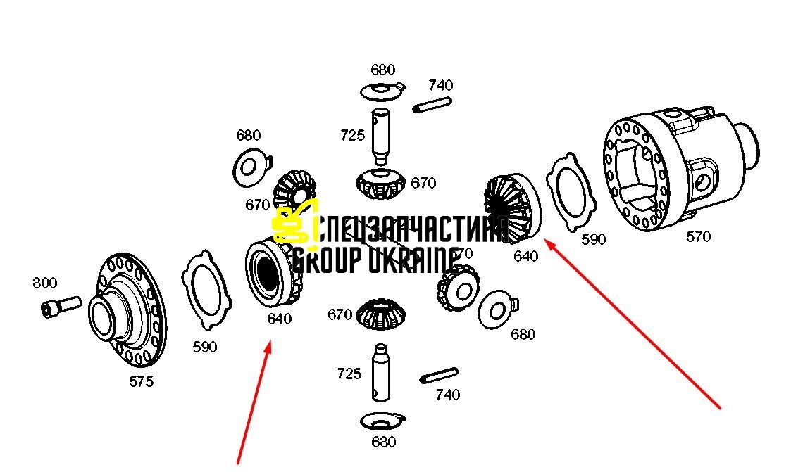 4162319 (4482330002) Зубчастий вінець Caterpillar, ZF