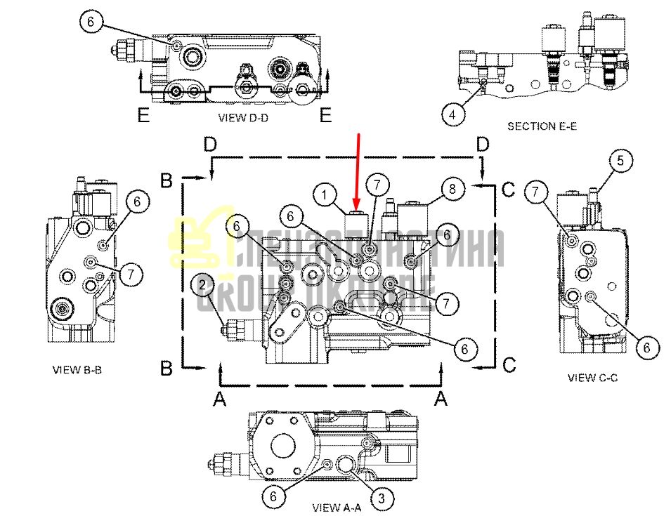 Caterpillar 4234562 Електромагнітний клапан 12V для D4, D5