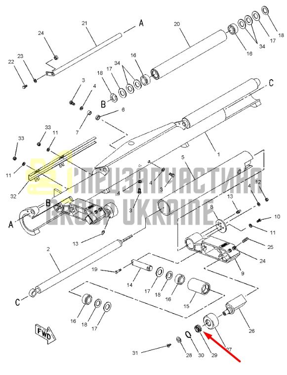 4D-0298 Підшипник, що самоцентрується Caterpillar 120H, 12H NA, 140H NA, 14G, 14H