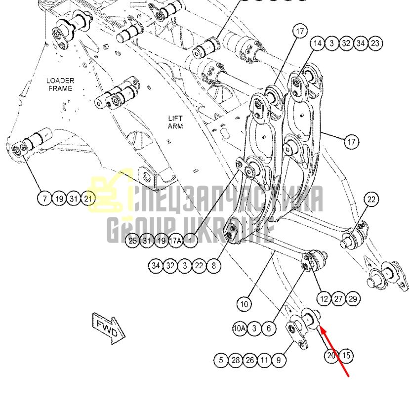 Придбати Caterpillar 5P-2671 Манжетне ущільнення для D6R
