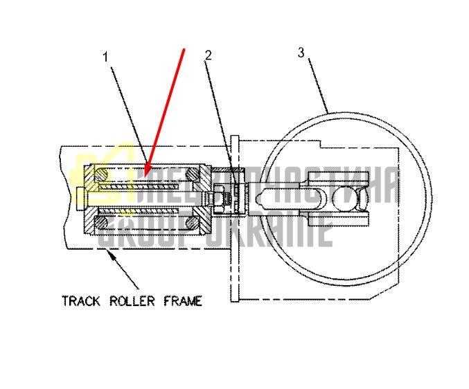 Caterpillar 7Y0773 Натягувач гусениці для 330