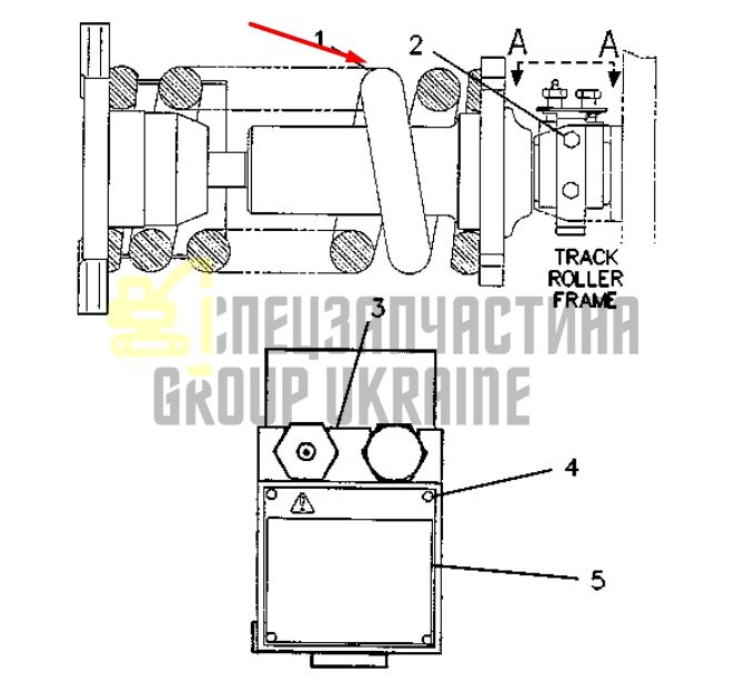 Caterpillar 7Y1602 Натягувач гусениці для 320