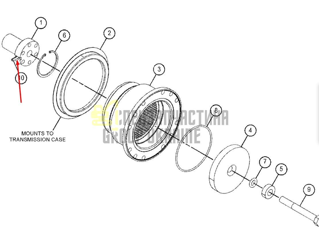 8C3347 Палець ролика Caterpillar 318