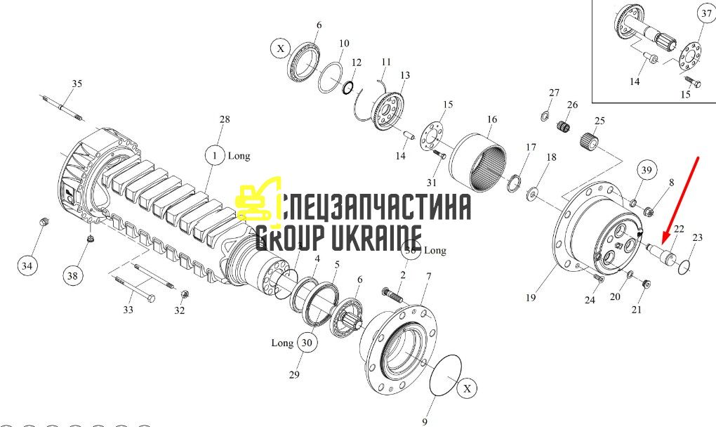 8I4313 Контактний штифт Caterpillar TH83