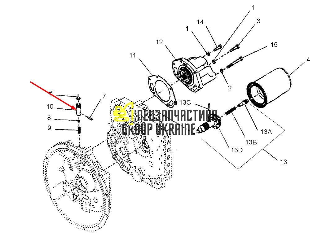 8I4350 Клапан соленоїда КПП Caterpillar TH83