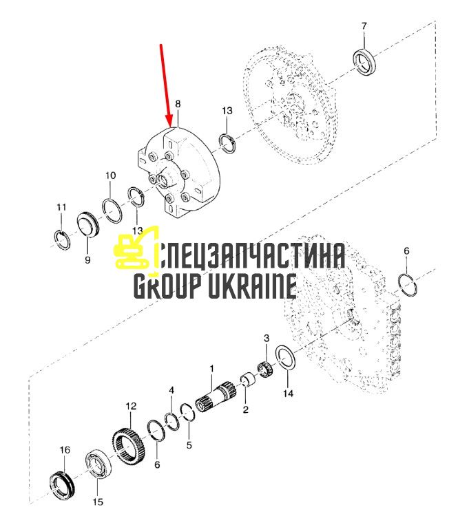 8I4357 Перетворювач Caterpillar TH83