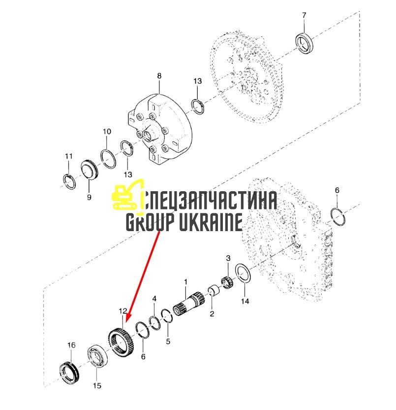 8I4408 Шестерня Caterpillar TH83