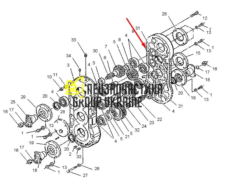 8I4437 Кришка Caterpillar TH83