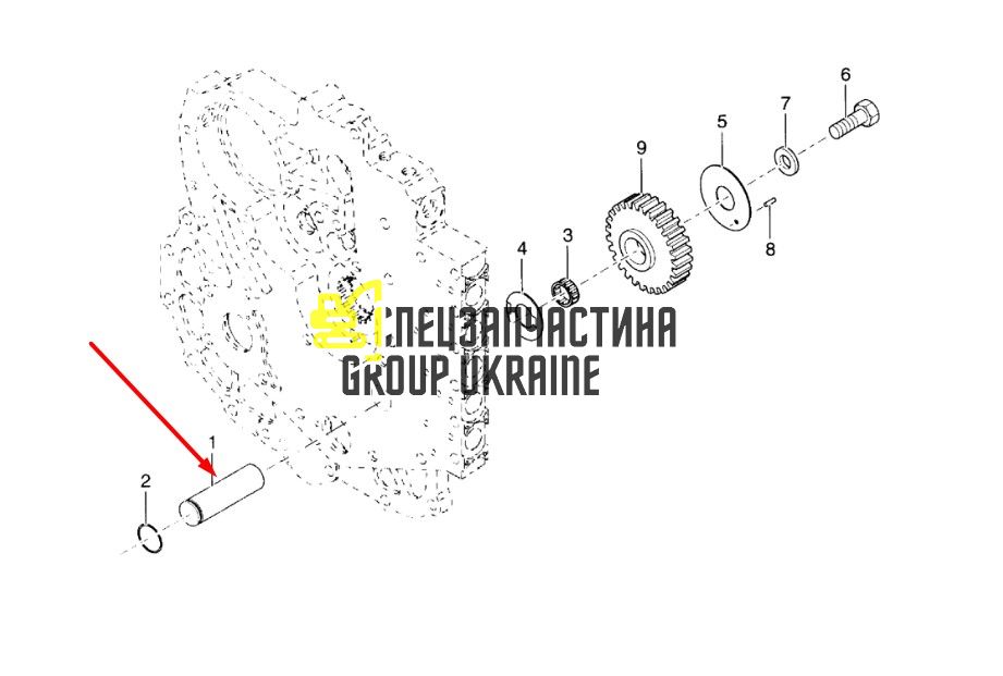 8I4470 Вал шестерні Caterpillar TH83