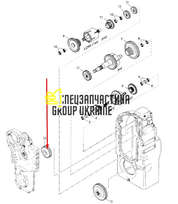 8I4477 Шестерня Caterpillar TH83