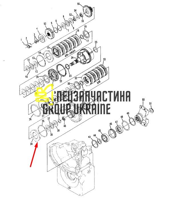8I-4482 Диск фрикційний КПП Caterpillar TH83