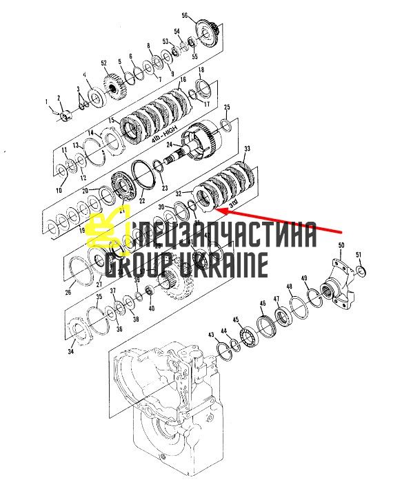 8I-4484 Диск фрикційний КПП Caterpillar TH83