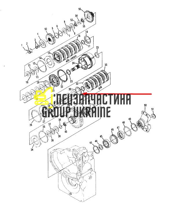 8I-4486 Кільце фіксатора КПП Caterpillar TH83