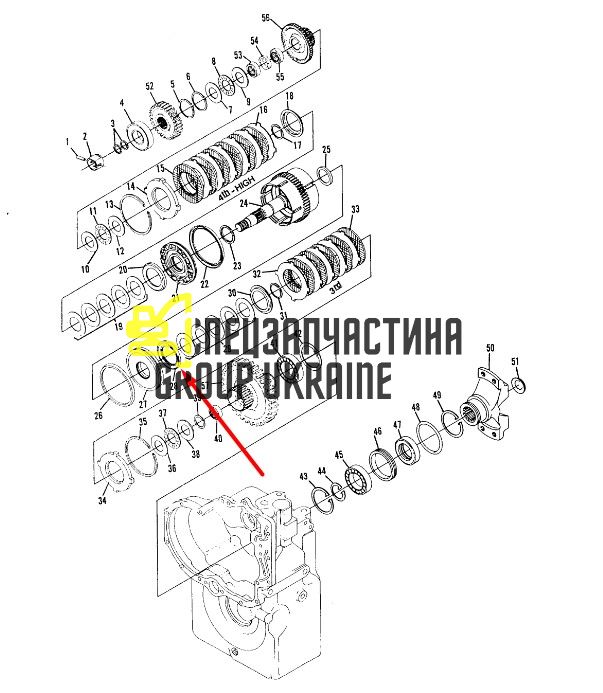 8I-4488 Зносна пластина КПП Caterpillar TH83