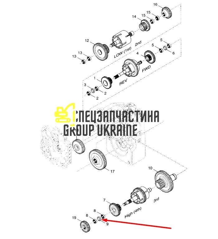 8I4494 Втулка КПП Caterpillar TH83