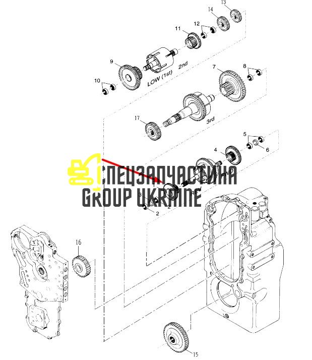 8I4495 Підшипник шестерні КПП Caterpillar TH83