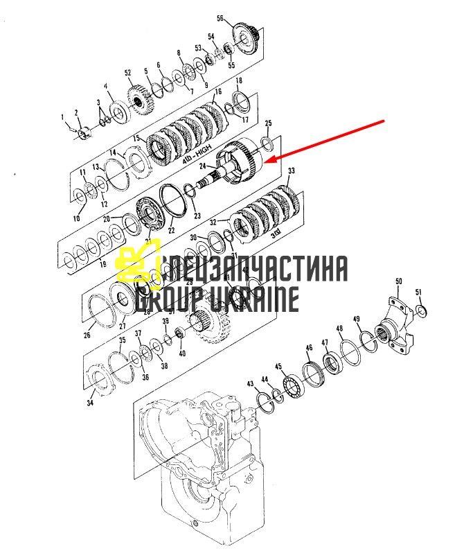 8I4531 Вал КПП у зборі Caterpillar TH83