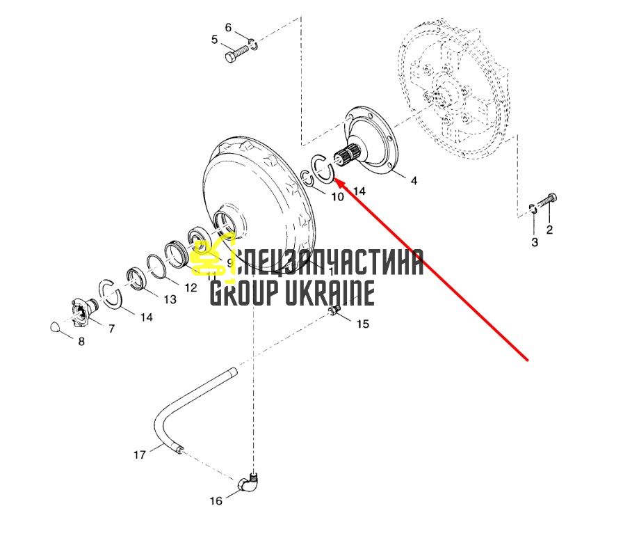 8I4536 Кільце КПП Caterpillar TH83