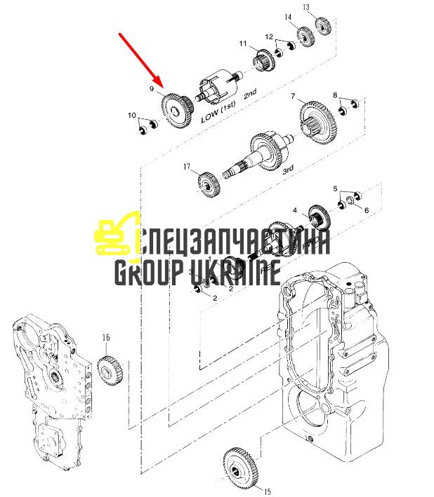 8I4550 Підшипник шестерні КПП Caterpillar TH83