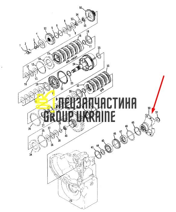 8I-4556 Фланець у зборі TH83