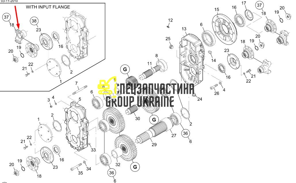 8I4593 Фланець Caterpillar TH83