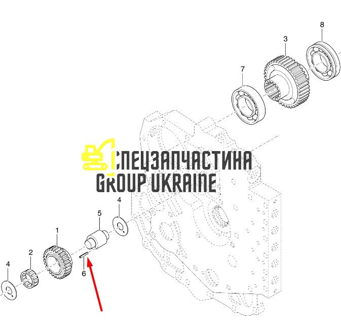8I4424 Ведомий вал Caterpillar TH83