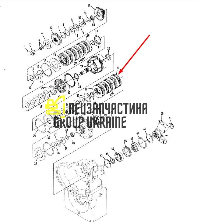8I-4483 Диск фрикційний КПП Caterpillar TH83