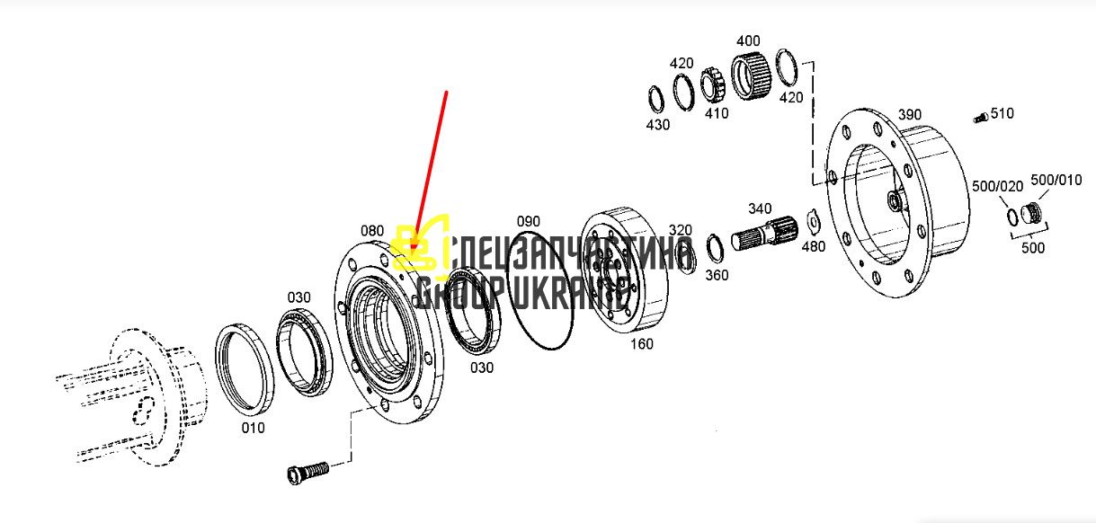8U5691 (4472373224) Колонка Caterpillar, ZF