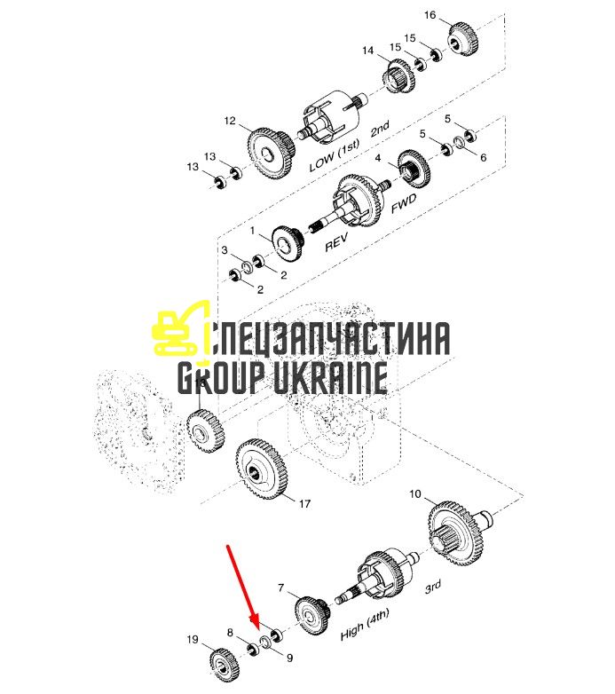 8I-4493 Підшипник Caterpillar TH83