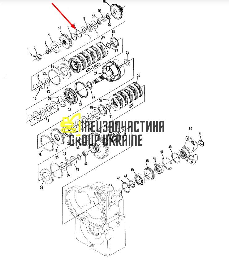 8I-4528 Кільце КПП Caterpillar TH83