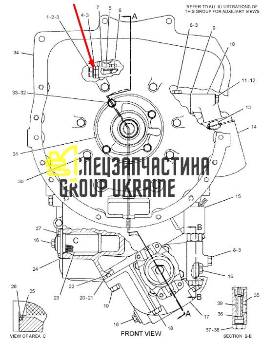9U-8886 Кільце ущільнювальне Caterpillar 428, 432, 434, 442