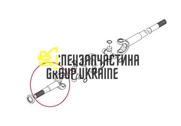 40821 (134217, 131311, 134325, 3476312M1, 37700420870) Піввісь Carraro
