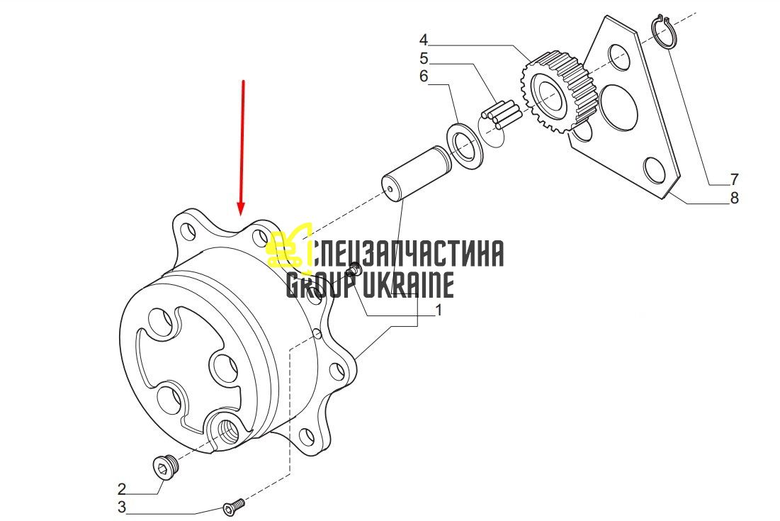 065587 Корпус маточини в зборі Carraro