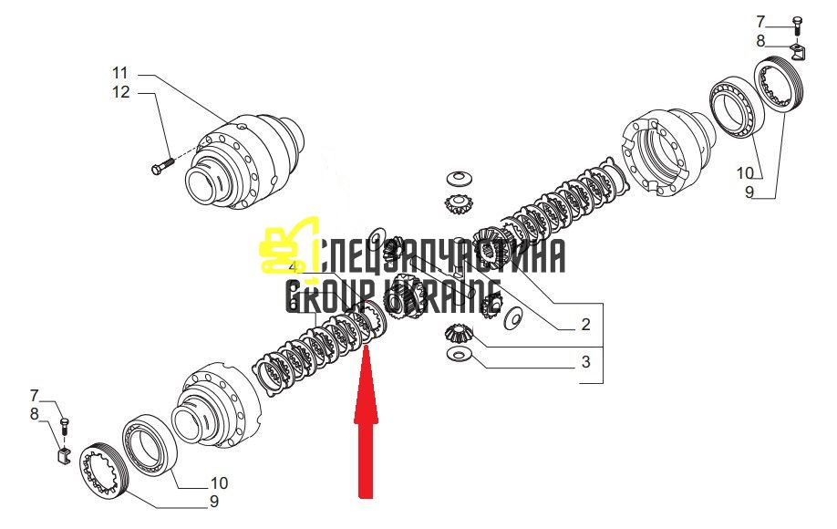 110643 (83930408, 9A0110643, 1966155C1, 9966309, 501503) Диск фрикційний Carraro