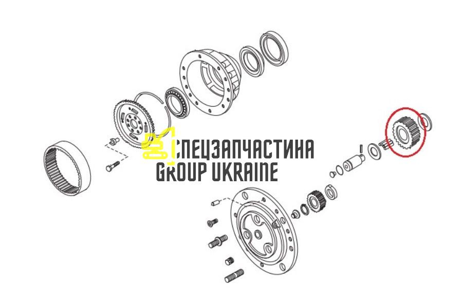 115644 (CA0115644, 9968076, 83957889, 3523074M1, 30404000) Шестерня Carraro Z=29