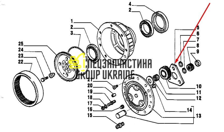 116458 (3523073M1, 83957883, CA0116458) Упорна шайба Carraro