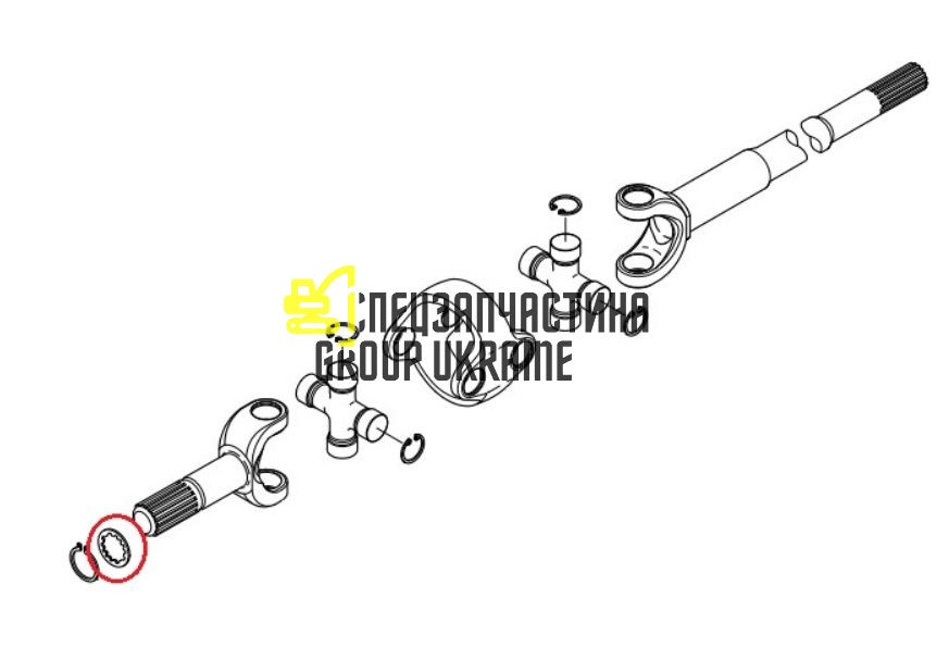 028284 (81878503, CA115633, 1-33-742-758) Голки підшипника Carraro