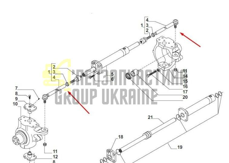 448/42300 Корпус диференціала JCB 3CX, 4CX
