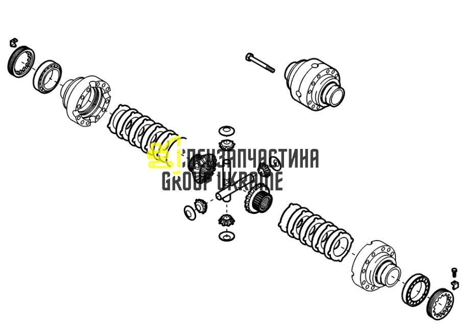 066185 (85812250, CA0066185, 0.900.0696.5, 209-4336) Комплект диференціала Carraro