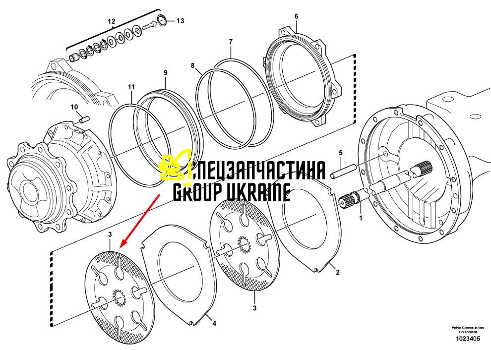 Фрикційний диск 148795 CARRARO