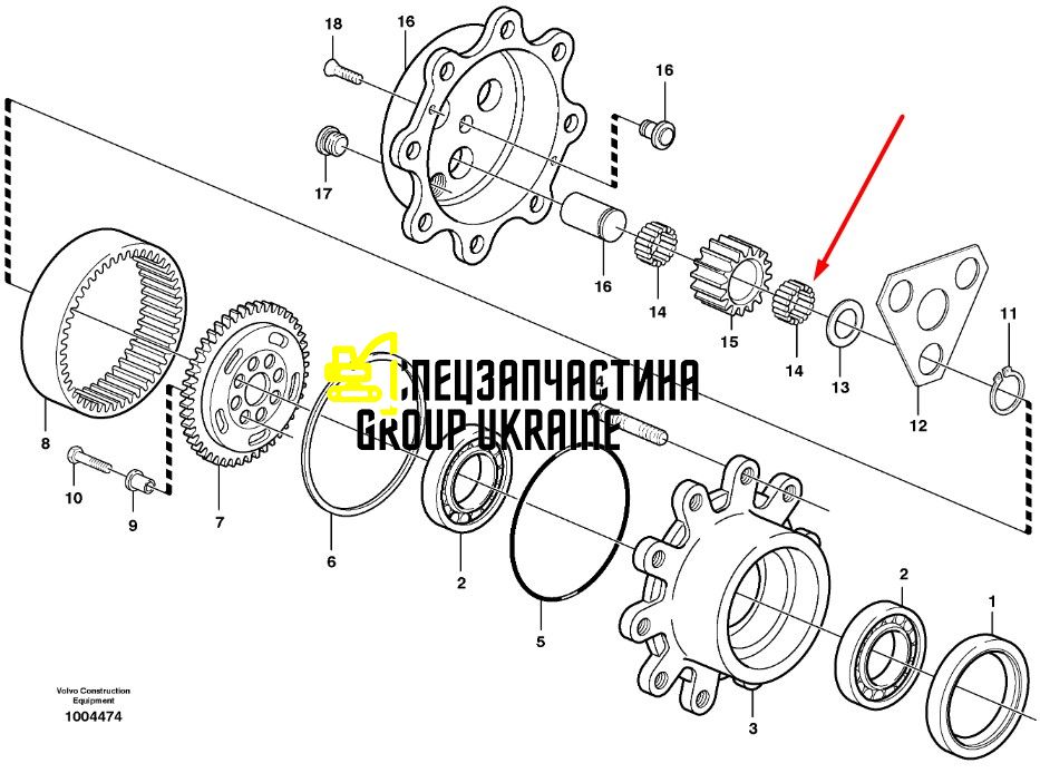 Голки підшипника 6914501 New Holland