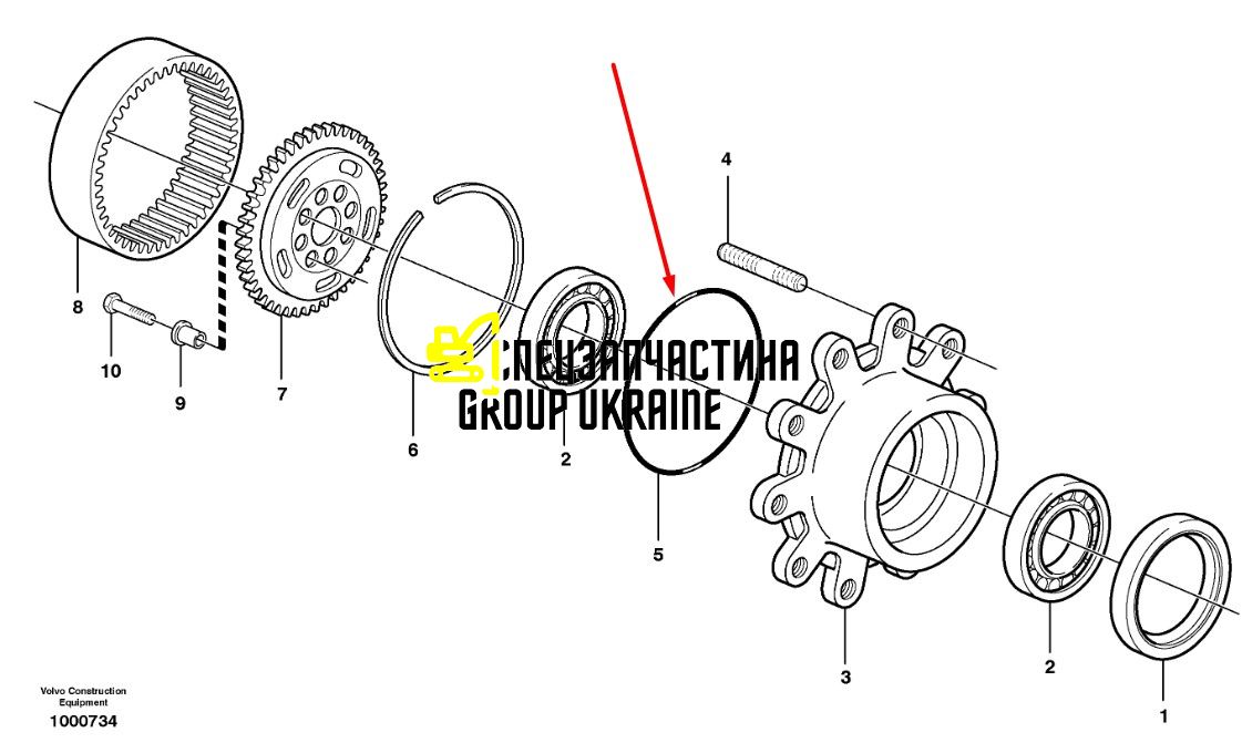 Кільце ущільнювальне 028668 Carraro